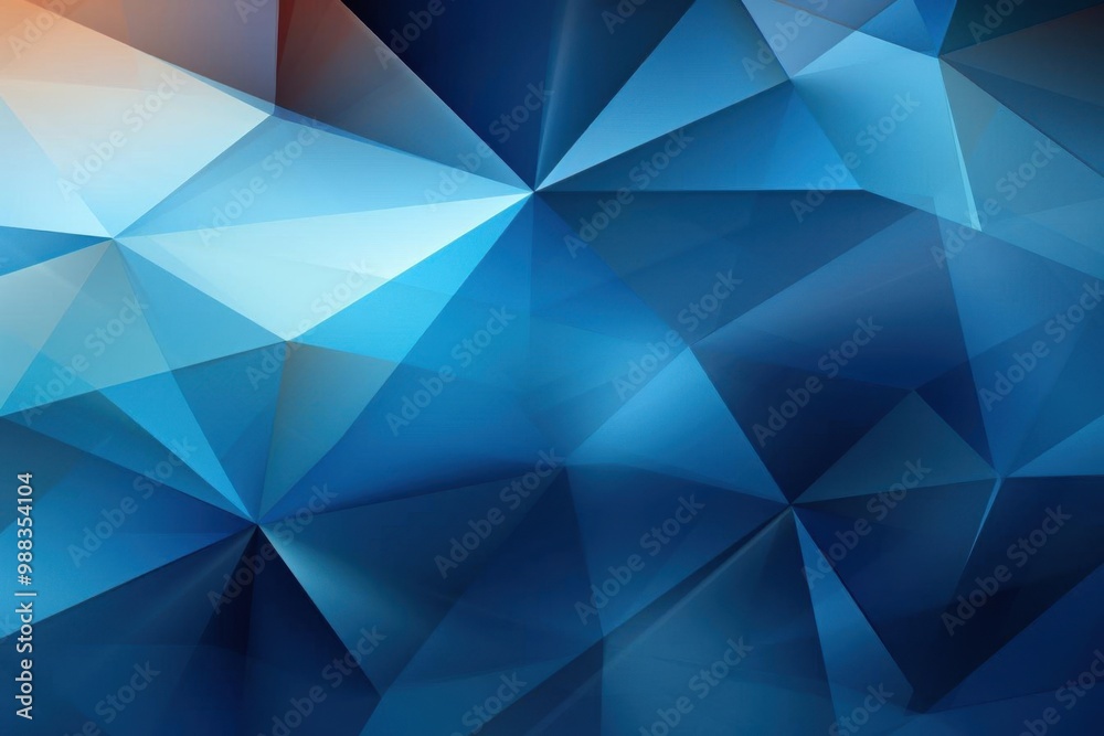 Abstract Blue Geometric Background with Polygonal Shapes Abstract Blue Geometric Background with Polygonal Shapes