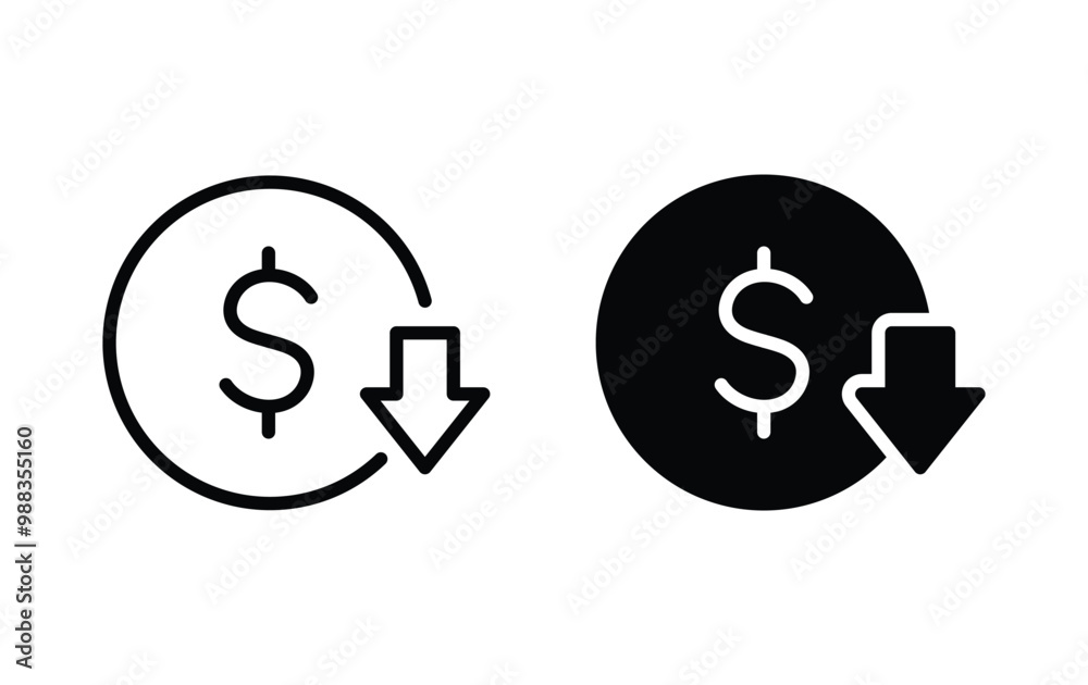 Cost Reduction icon Cost Reduction icon
