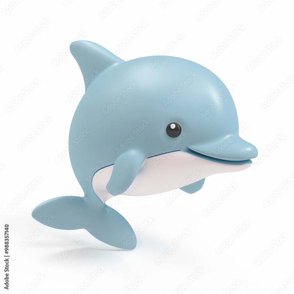dolphin In 3D style on a white background
dolphin In 3D style on a white background