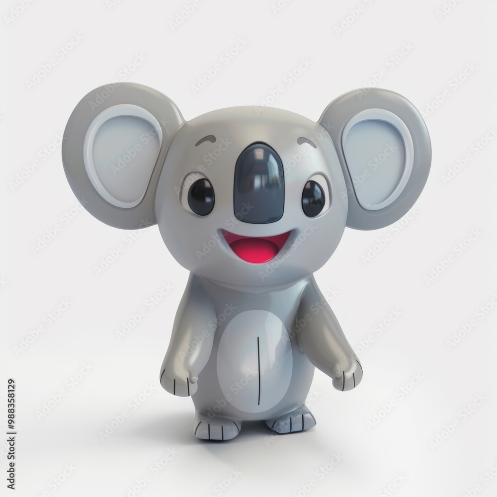 koala in 3D style on a white background
koala in 3D style on a white background