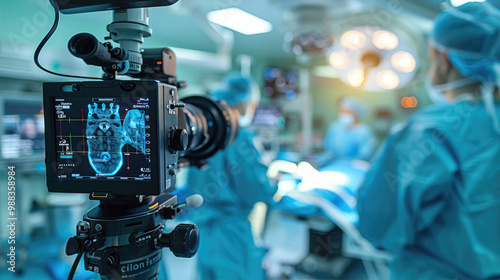 Surgical Team Filmed in Operating Room photo