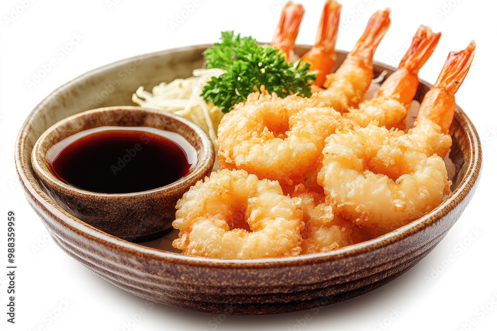 Tempura isolated on white background Tempura isolated on white background