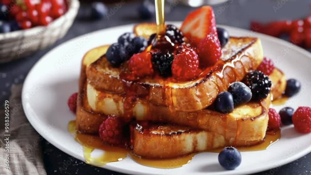 French toast sticks with maple syrup and berries dessert, food, fruit, cake, sweet, cream, strawberry, breakfast, berry, delicious, pastry, plate, blueberry, pancake, raspberry, fresh hd video clip
French toast sticks with maple syrup and berries dessert, food, fruit, cake, sweet, cream, strawberry, breakfast, berry, delicious, pastry, plate, blueberry, pancake, raspberry, fresh hd video clip