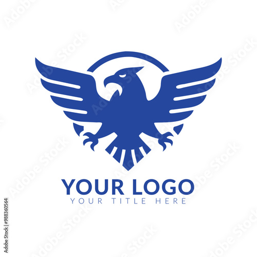 Eagle Bird Logo Vector Template. Business Logo Concept