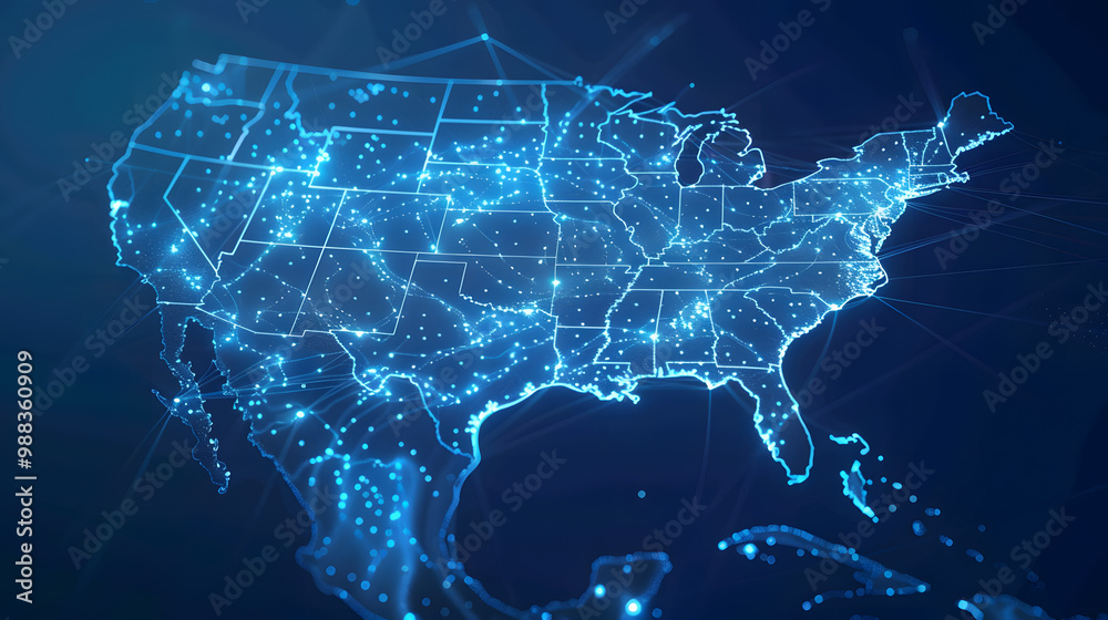 dynamic digital world map emphasize America and Asia continental for AI powered global network connectivity big data transfer cyber technology network information exchange and telecommunication dynamic digital world map emphasize America and Asia continental for AI powered global network connectivity big data transfer cyber technology network information exchange and telecommunication