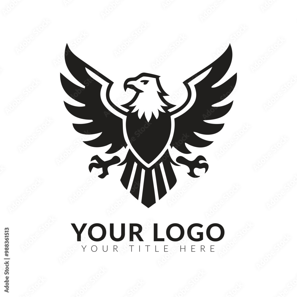 Fototapeta premium Eagle Bird Logo Vector Template. Business Logo Concept