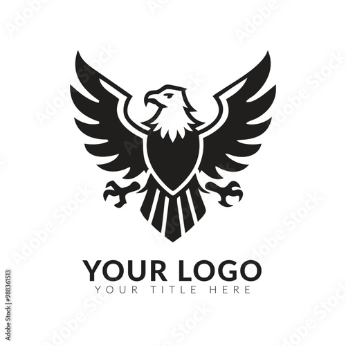 Eagle Bird Logo Vector Template. Business Logo Concept