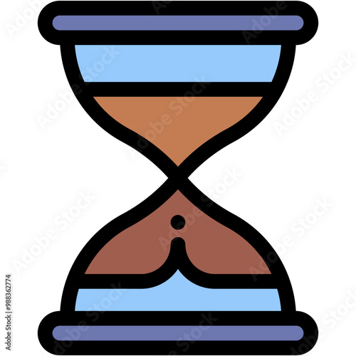 Vector Icon for Frame, time, hour glass, speed