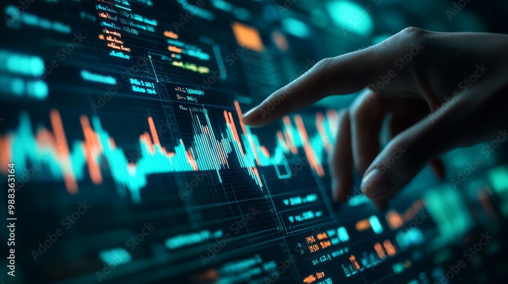 Digital analytics data visualization. Big data. Network connection. Artificial intelligence technology. Digital tech. Hand typing, gesturing. Digital analytics data visualization. Big data. Network connection. Artificial intelligence technology. Digital tech. Hand typing, gesturing.