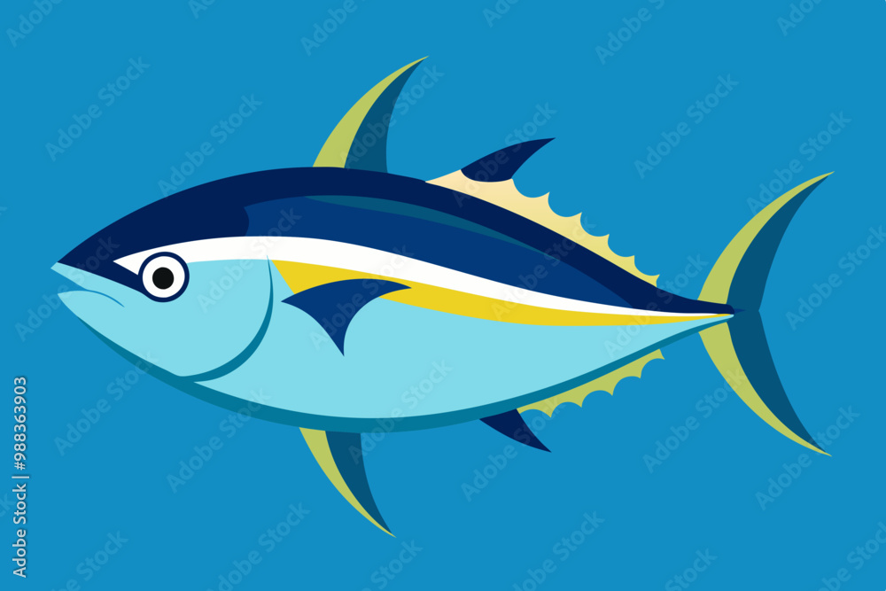 Tuna fish vector art and illustration Tuna fish vector art and illustration
