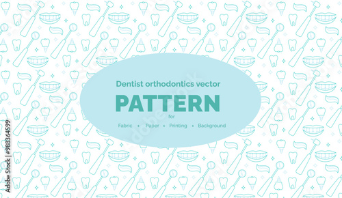 Premium Dental Care and Tooth Cleaning Pattern – Ideal for Fabrics, Dental Clinic Decor, Dentist Uniforms, Tooth-Themed Gifts, and Oral Hygiene Products! 