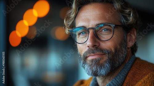 father looking at smart thermostat adjusting lowering heating temperature at home concept of sustainable efficient, smart technology in home heating, thermostats