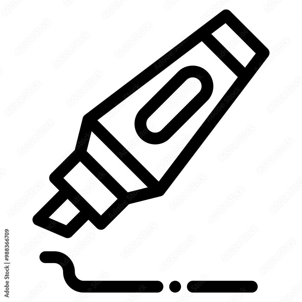 Vector Icon for Marker, drawing, highlighter, tool Vector Icon for Marker, drawing, highlighter, tool