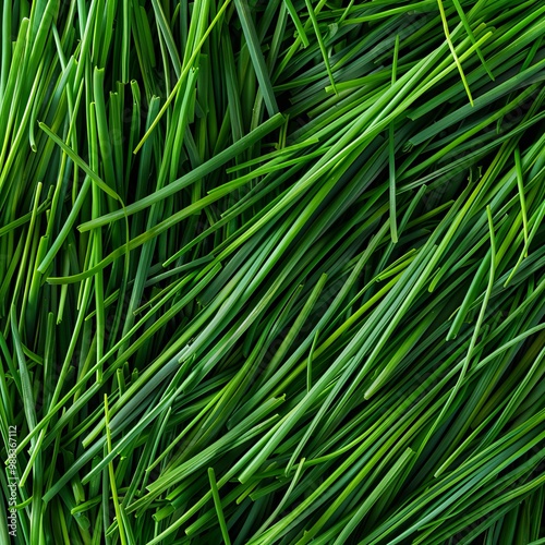 Green onion pattern, fresh chive pile texture background, green leek banner, scallion greens pieces