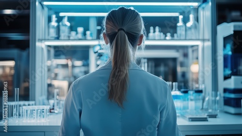 Scientist or Researcher in a Modern Laboratory