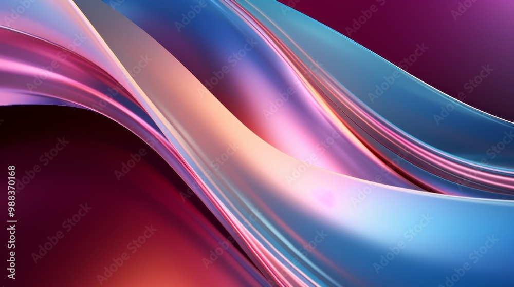 Stylish metallic abstract wavy liquid background layout design showcasing cutting-edge tech innovation for modern visual projects and contemporary interior decor.

