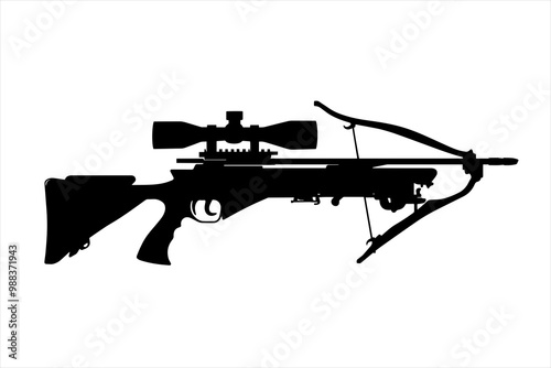 silhouette of a Military Crossbow