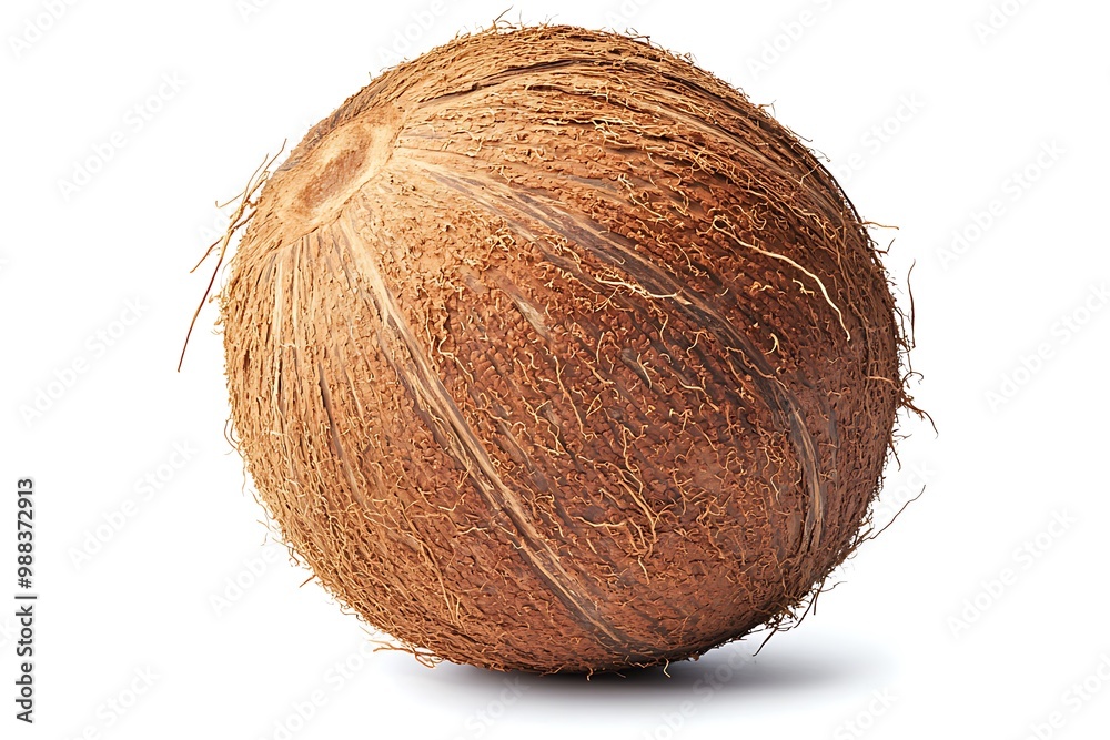Coconut isolated. Coconut on white background. Full depth of field. Coconut isolated. Coconut on white background. Full depth of field.