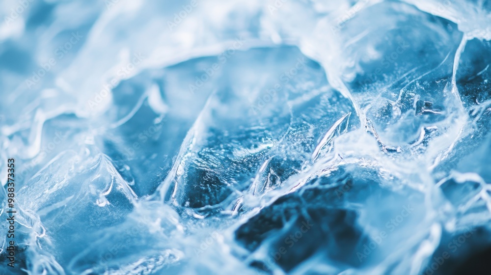 A stunning close-up of a cracked ice surface displaying intricate patterns and textures ideal for winter or abstract themes A stunning close-up of a cracked ice surface displaying intricate patterns and textures ideal for winter or abstract themes