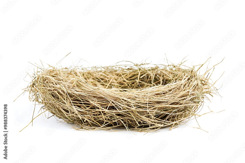 Obraz premium bird nest isolated on white background
