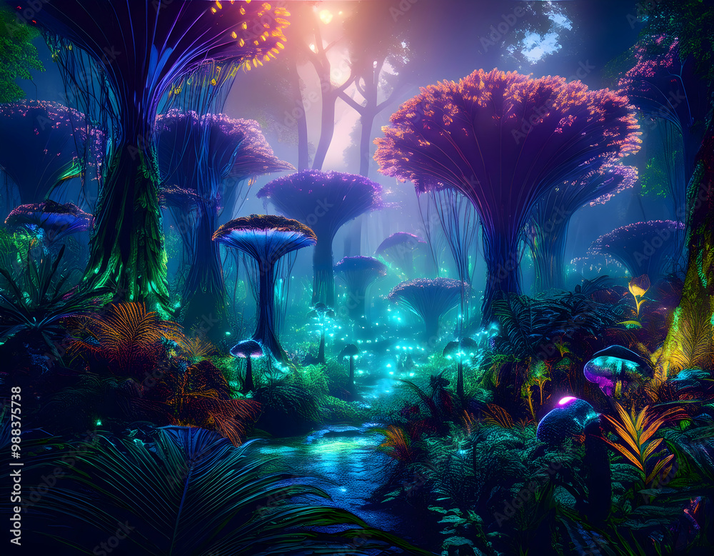 Fototapeta premium Alien jungle
