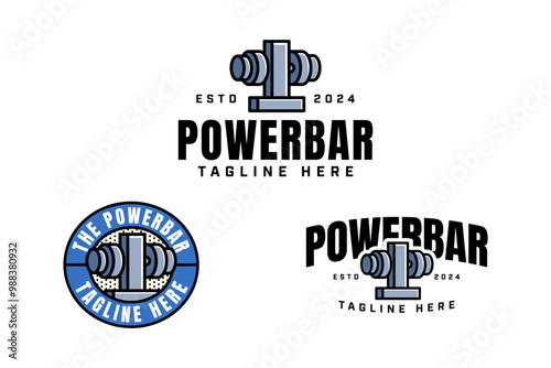 letter T with barbell plate stand colorful badge logo design set for gym fitness sport and competition.  weight bumper plates stacker illustration logo template for bodybuilding, weightlifting club