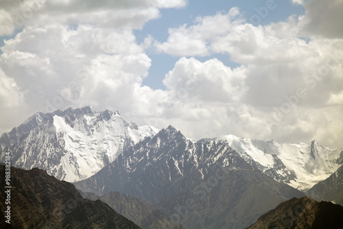 Mountains in Pamir in the Gorno-Badakhshan region in Tajikistan photo