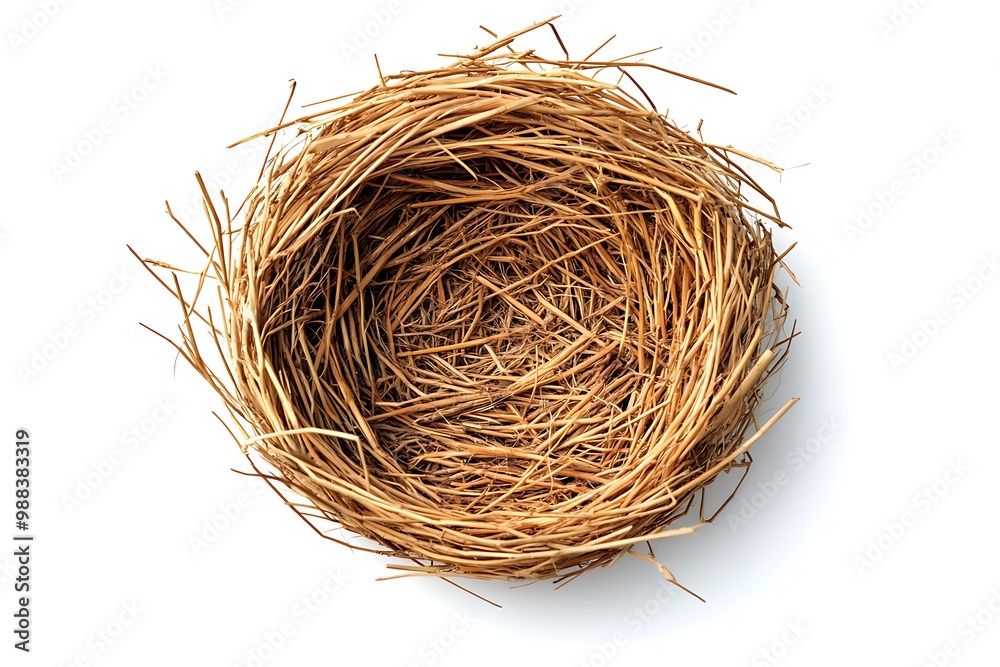 Bird nest isolated. Bird nest isolated.