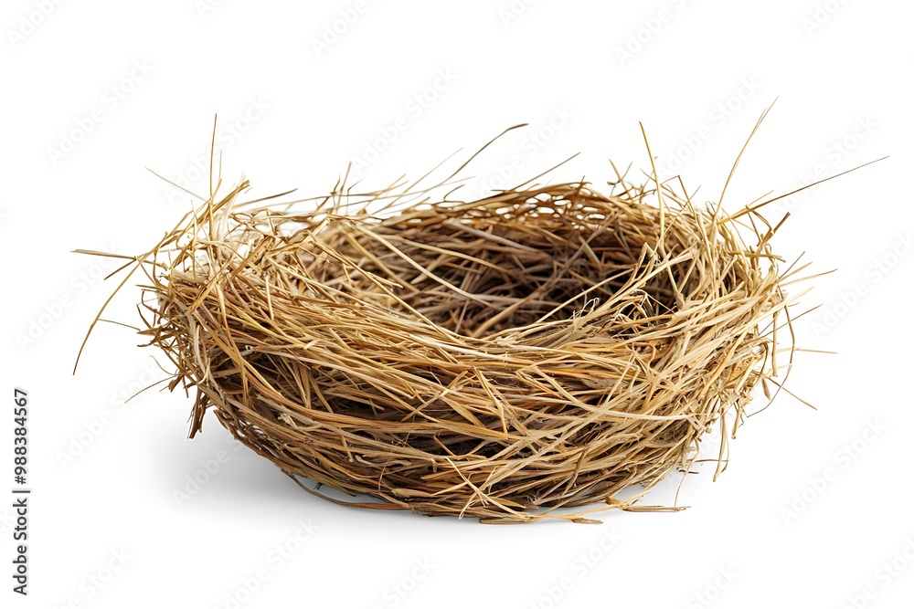 Bird nest isolated. Bird nest isolated.