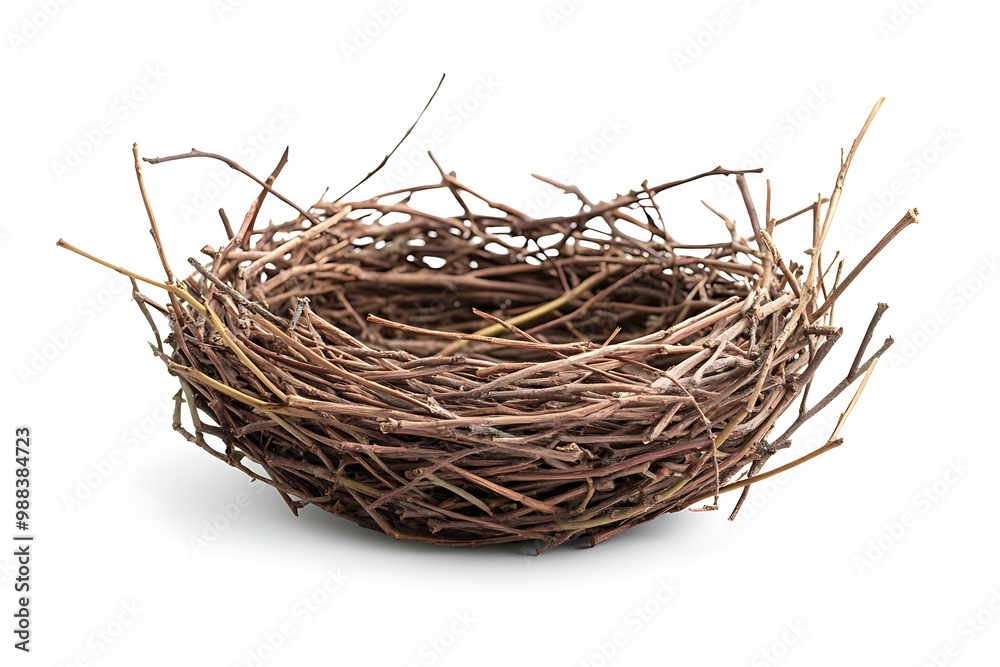 Obraz premium Bird nest isolated.