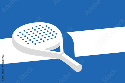 Padel logo padel Racket with ball logo design vector