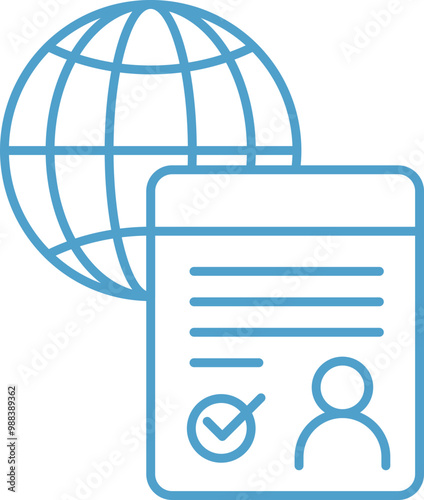 Immigration Visa Icon