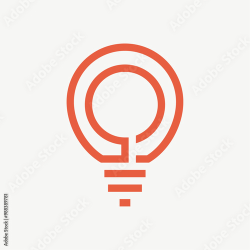 Free Download Modern Bulb Idea Logo Vector Illustration - GFXLoad