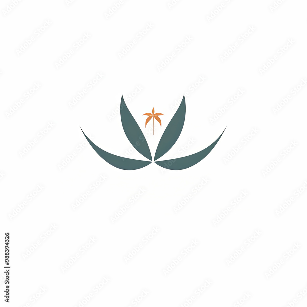 Logo for spa center, simple shapes and lines, minimalistic, on white background. Logo for spa center, simple shapes and lines, minimalistic, on white background.