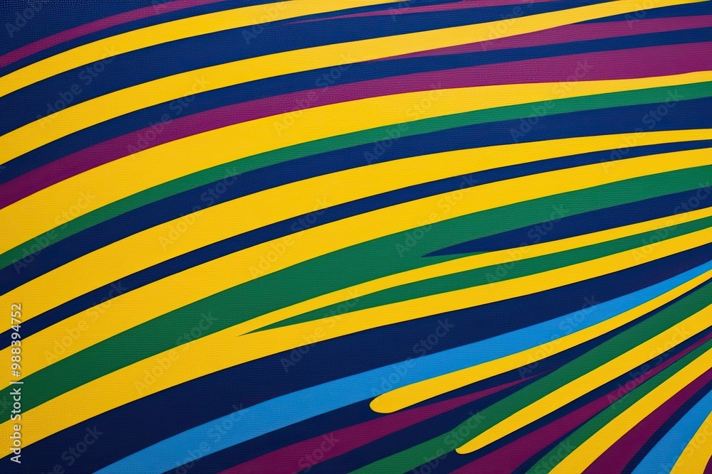 Vibrant Rainbow Background in Bold Yellow and Ocean Blue on Dark Canvas Vibrant Rainbow Background in Bold Yellow and Ocean Blue on Dark Canvas
