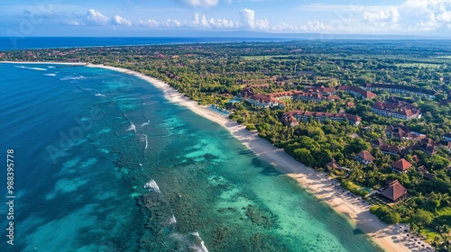 View of Nusa Dua resort area in the vicinity of Denpasar in southern Bali, Indonesia photo