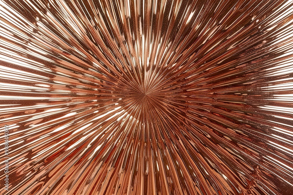 Fototapeta premium Radiant Rose Gold Shiny Texture Background with Light Reflections