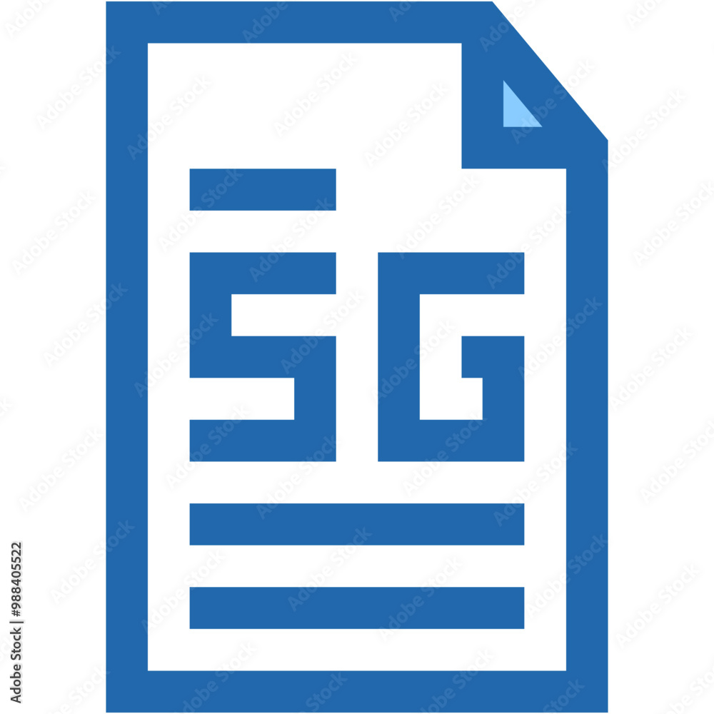 Vector Icon Document, Technology, 5G, internet, wireless Vector Icon Document, Technology, 5G, internet, wireless