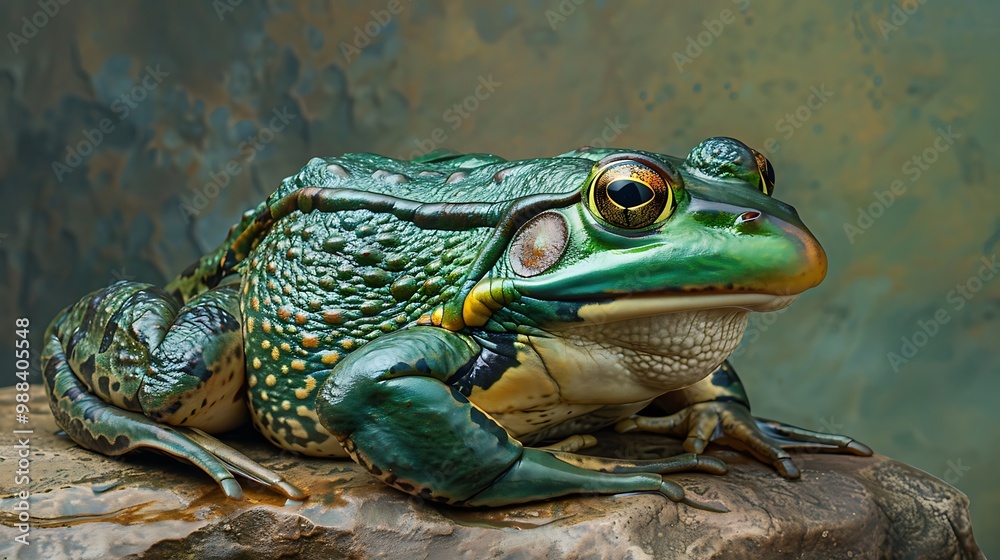 Obraz premium bullfrog on the rock