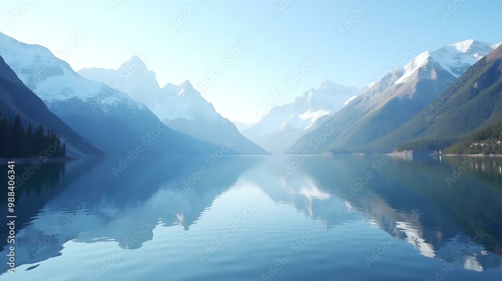 Fototapeta premium Calm Mountain Lake Reflection