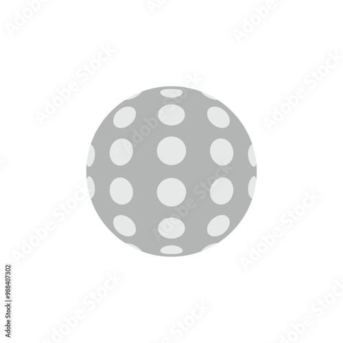 Golf ball icon logo design template isolated illustration