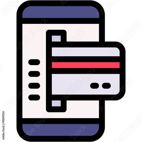 Vector Icon Banking, business, credit, internet, online