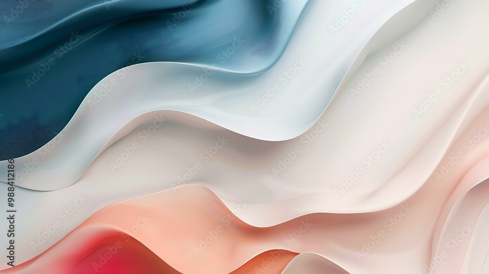 Abstract Wavy Background Design in Blue White and Pink Abstract Wavy Background Design in Blue White and Pink