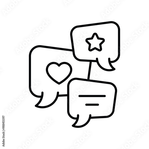 reaction line icon with white background vector stock illustration