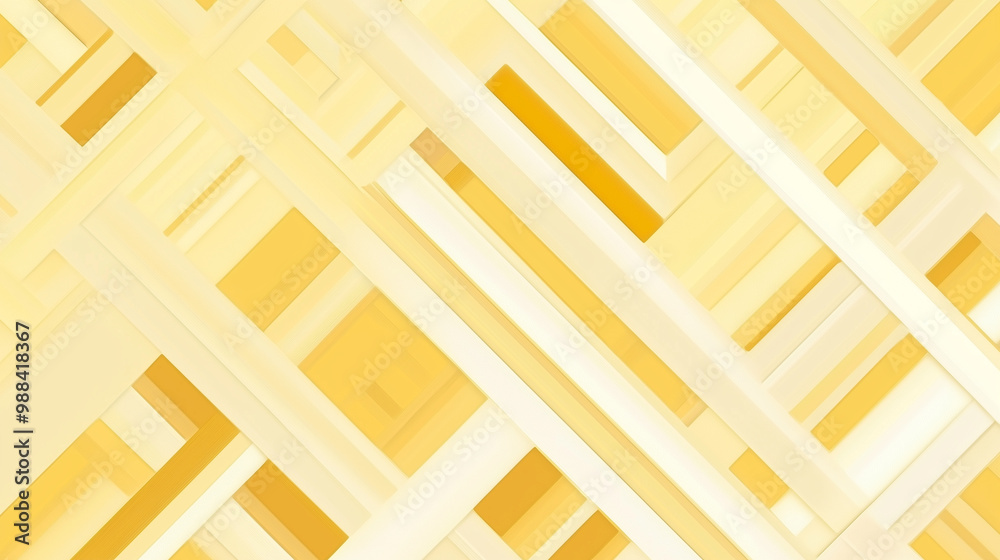 Elegant pastel yellow color geometric abstract pattern
