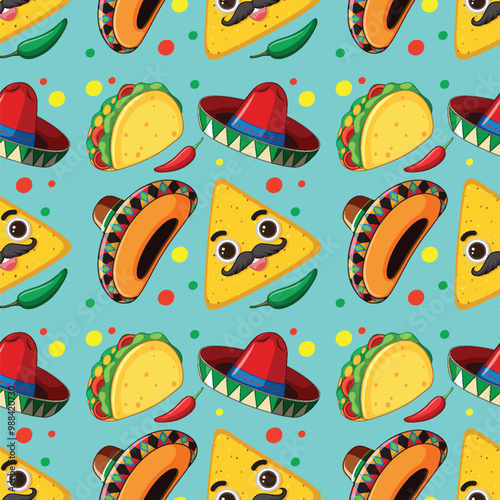 Festive Mexican Food Pattern