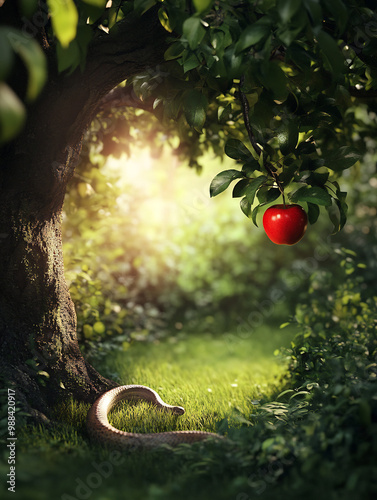 The Forbidden Fruit in the Garden of Eden