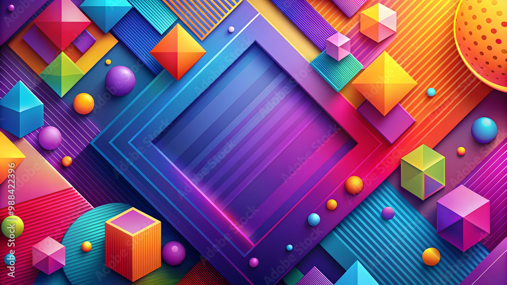 Abstract background with geometric shapes and vibrant colors, abstract, graphic, background, design, modern, colorful Abstract background with geometric shapes and vibrant colors, abstract, graphic, background, design, modern, colorful
