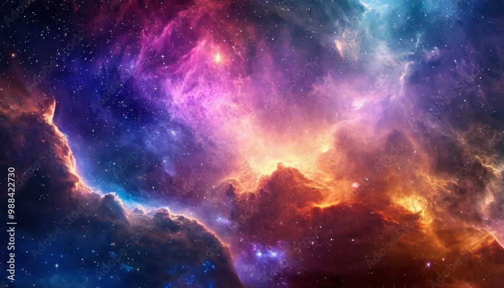 Beautiful colorful space background. Sci-fi cosmic wallpaper. Beautiful colorful space background. Sci-fi cosmic wallpaper.
