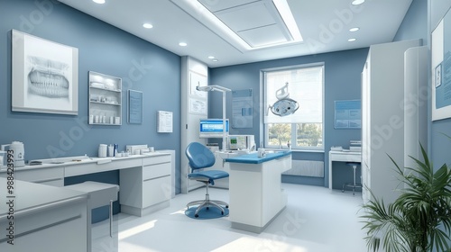 Modern and Minimalist Dental Clinic Interior Design